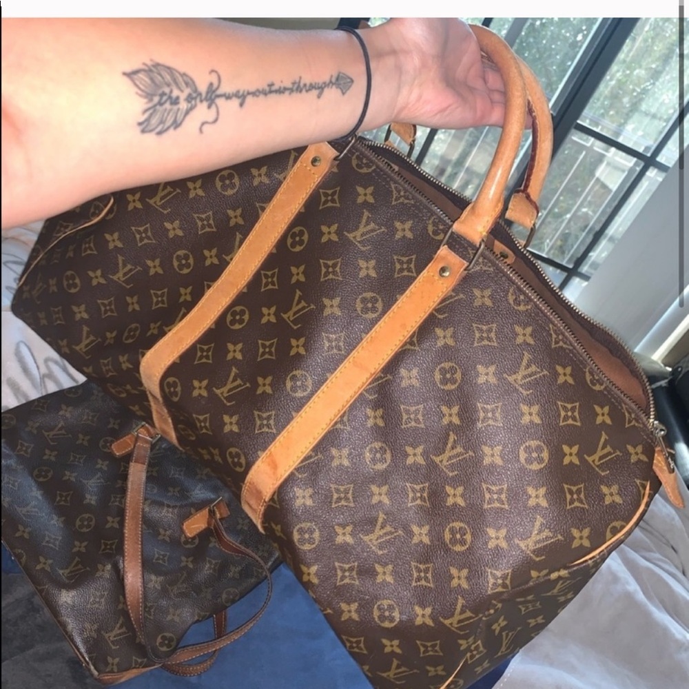 LOUIS VUITTON Monogram Keepall 55